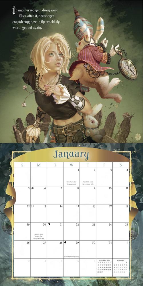 Llewellyn's 2025 Alice in Wonderland Calendar